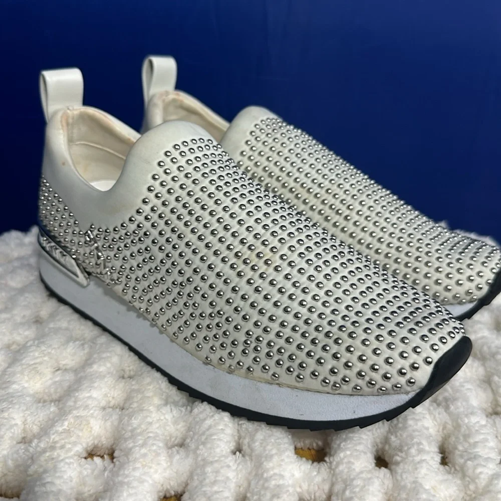 DKNY Women’s Size 5.5 Marel All Over Studded Slip-On Sneakers